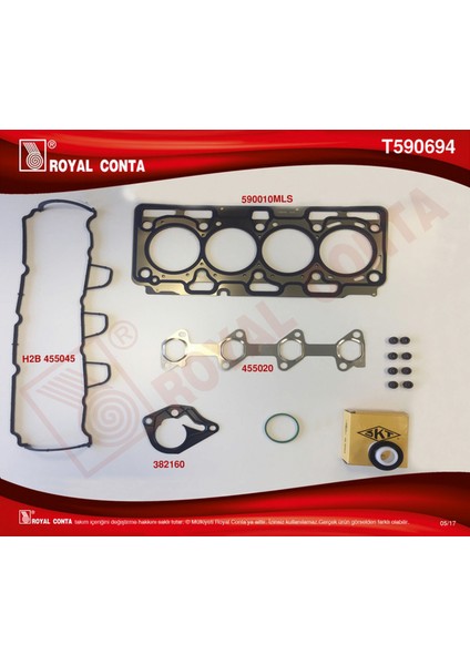 Mtxdpn Üst Takim Conta Skt Keç Sub.l Mgn Iii-Fluence-Clio Iii-Kng-Scenic Iii-Duster-Logan-Sandero 1.5dci