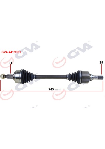 Mtxdpn Komple Aks Sol Master 3-Movano 2.3 Dci 6 Vites 10- 745MM