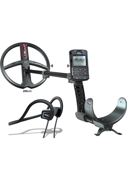 Xp Deus 2 Dedektör (Ana Ünite, Bh-01 Kemik Iletimli Kulaklık ve 28CM Fmf Başlık Ile) (Siyah)