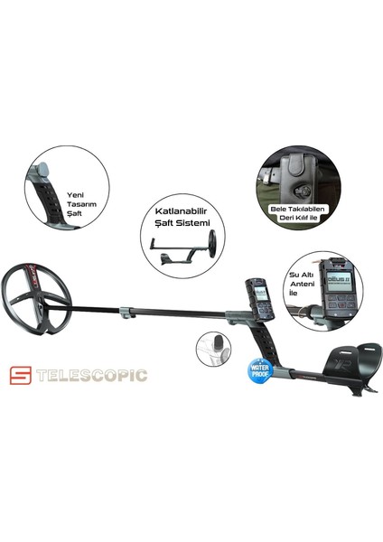 Xp Deus 2 Dedektör (Ana Ünite, Bh-01 Kemik Iletimli Kulaklık ve 28CM Fmf Başlık Ile) (Siyah) modelleri