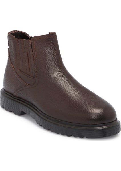 Kahve Hakiki Deri Erkek Casual Bot - E24K1BT57035-A42