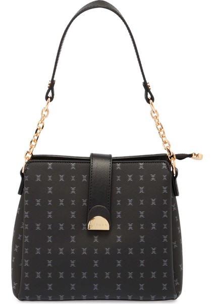 Siyah Print Kadın Omuz Çantası - S25K1PR09178-T0E