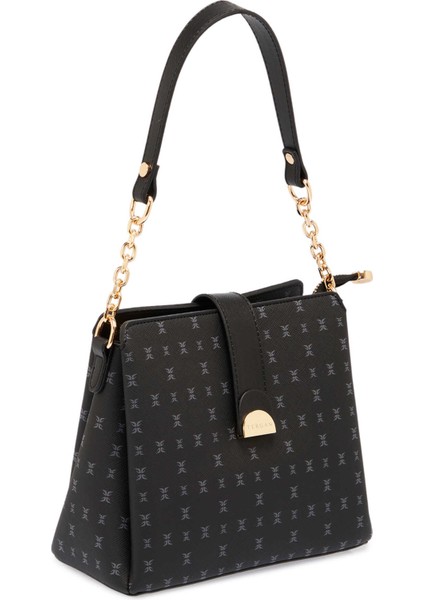 Siyah Print Kadın Omuz Çantası - S25K1PR09178-T0E fiyatları