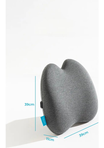 Ortopedik Visco Lüx Bel Yastığı Ofis Araba Koltuk Yastığı Bel Destek Minderi 39X39X11 cm