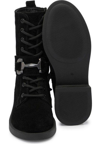 Siyah Hakiki Süet Deri Kadın Bot - K24K1BT67740-A01 fırsatları