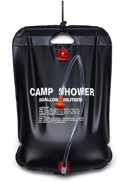 20 Litre Solar Isıtıcılı Kamp Duş Torbası