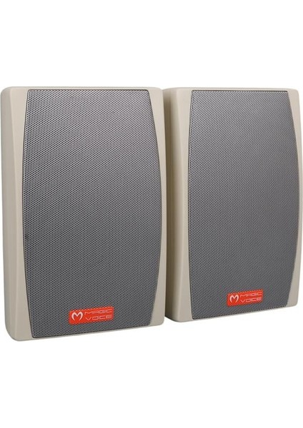 Mv-24 13 cm 50 Watt Komütatörlü Hat Trafolu Krem Beyaz Sütun Hoparlör (2'li Takım) fiyatları