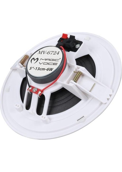 MV-6724 13 cm 6 Watt 8 Ohm 5" Beyaz Trafosuz Alçıpan Hoparlör fiyatları