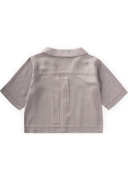 Keten Kalın Taba Dikişli Ceket 2-7 Yaş A Gri fiyatları