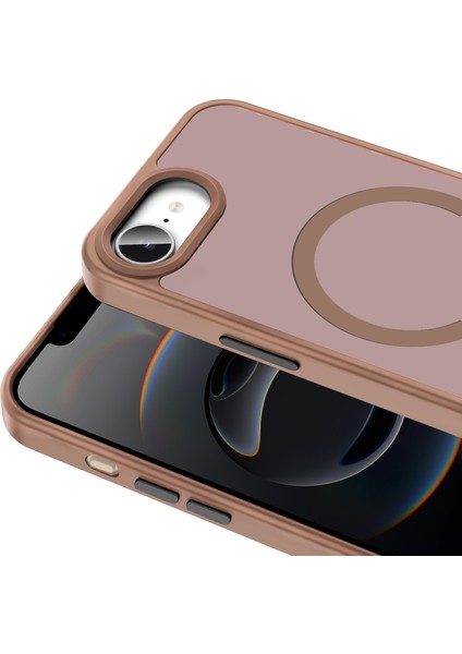 Apple iPhone 16E Kılıf M-safe Şarj Özellikli Mat Arka Yüzey Vendas Sio Kapak + Hayalet Cam Ekran Koruyucu fiyatları