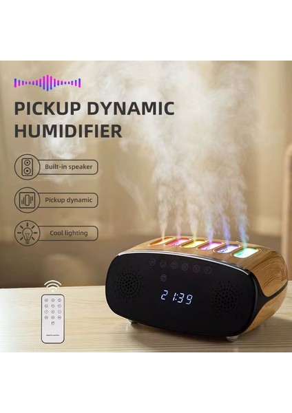 Speaker Özellikli Bluetooth Işıklı Hava Nemlendirici Aroma Difüzör Hava Nemlendirici 500ML fiyatları