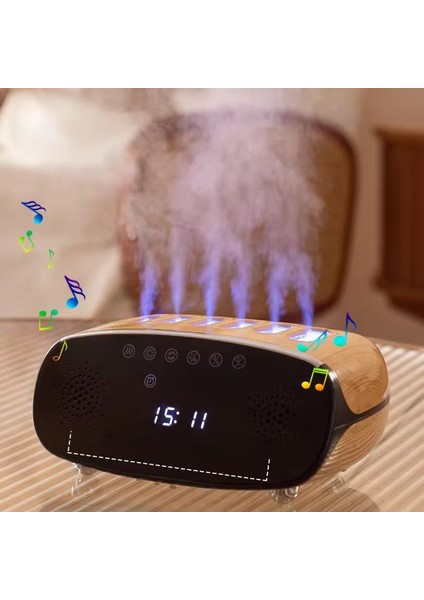 Speaker Özellikli Bluetooth Işıklı Hava Nemlendirici Aroma Difüzör Hava Nemlendirici 500ML fırsatları