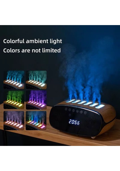 Speaker Özellikli Bluetooth Işıklı Hava Nemlendirici Aroma Difüzör Hava Nemlendirici 500ML