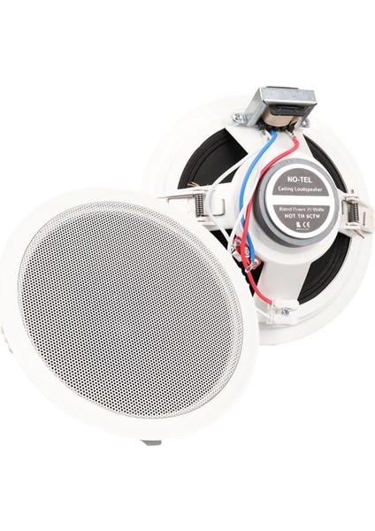 TH6CTW 6'' 16 cm 20 Watt Beyaz Alçıpan Trafolu Hoparlör