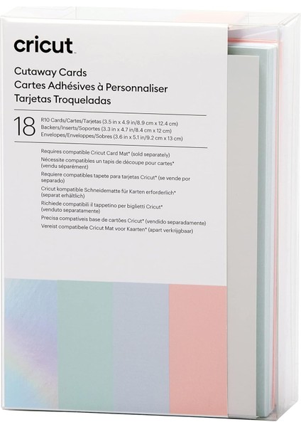 Kesit Kartları R10, Tasarım Doğum Günü Kartları, Teşekkür Kartları, Özel Tebrik Kartları, Holografik Destekleyici, Joy/ /explore Machines, Pastel Sampler (18 Ct) ile Uyumlu