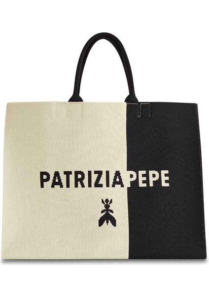 Siyah - Natürel Kadın Omuz Çantası 2B0122