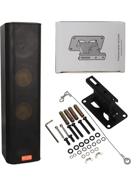 Mv-28 2X13 cm 40 Watt Komütatörlü Hat Trafolu Siyah Dikey Sütun Hoparlör (Tekli Paket) modelleri