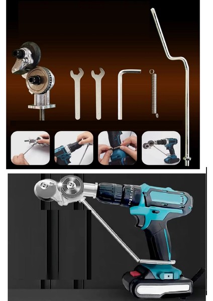 Matkap Ucuna Takılan Metal Plaka Sac Kesme Aparatı Demir Çelik Bakır Alüminyum Kesme indirimleri