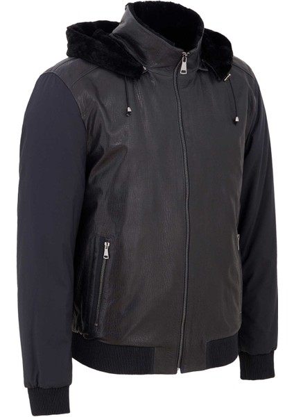 Lacivert Hakiki Deri Erkek Deri Mont - E23BKM310460-Q4P fiyatları