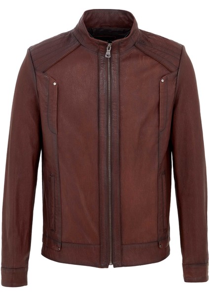 Kahve Hakiki Deri Erkek Hakiki Deri Mont - E23BDM310454-R4W indirimleri