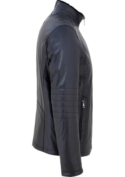 Lacivert Deri Erkek Deri Mont - E23BKM310468-Q3R modelleri