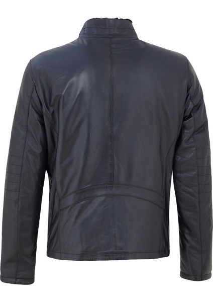 Lacivert Deri Erkek Deri Mont - E23BKM310468-Q3R fırsatları