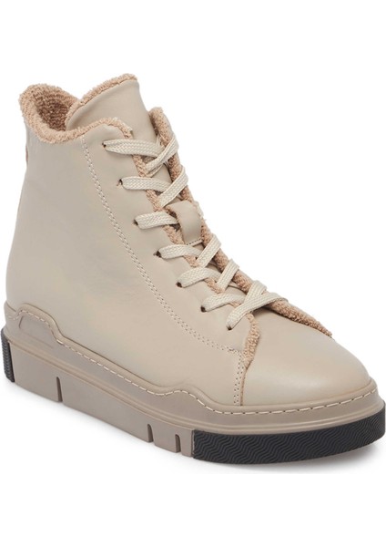 Gri Deri Kadın Casual Bot - K24K1BT67533-B43