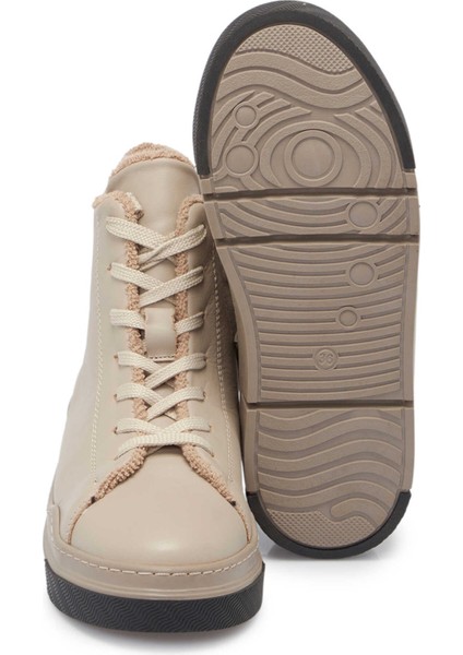 Gri Deri Kadın Casual Bot - K24K1BT67533-B43 fırsatları