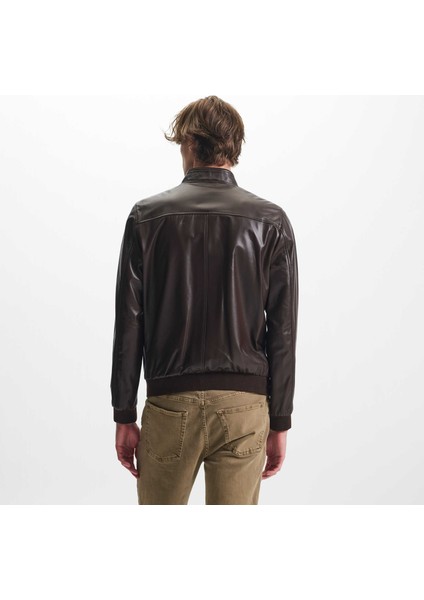 Kahverengi Hakiki Deri Erkek Hakiki Deri Mont - E25KDM310609-Q4Q fırsatları