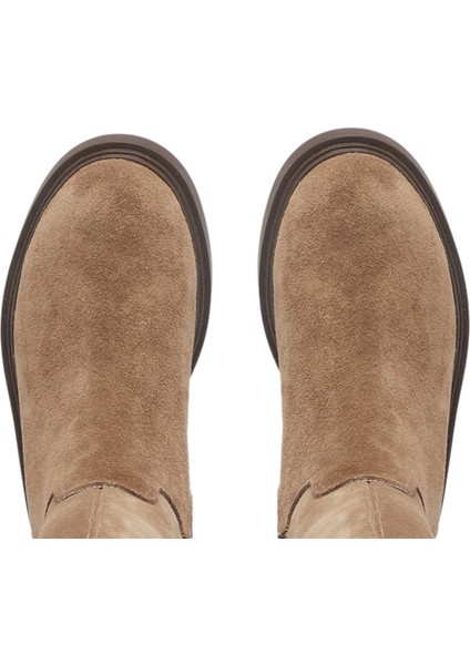 Vizon Hakiki Süet Deri Kadın Casual Çizme - K24K1CM67745-A02 indirimleri
