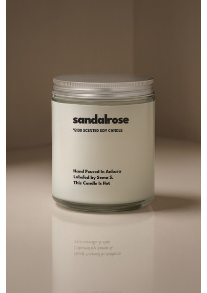 : Sandalrose : Cam Kavanozda Kokulu %100 Soya Mum (Sandal, Gül, Musk, Çiçeksi) modelleri