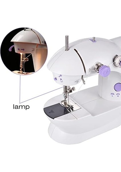 Portatif Dikiş Makinesi Mini Dikiş Makinesi Iki Telli Iki Hızlı Pedallı Mini Boy modelleri