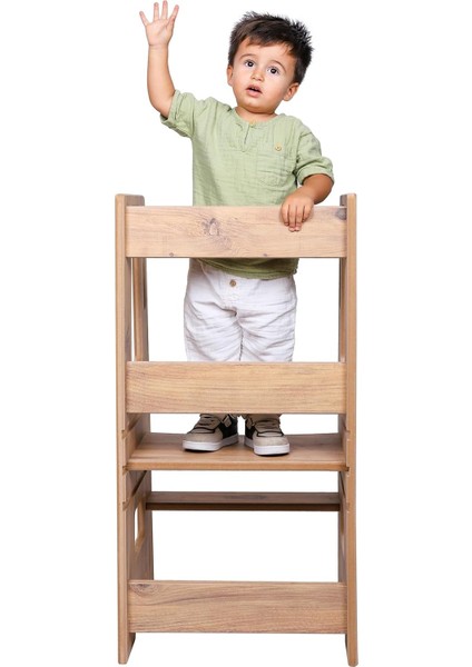 Çocuk Öğrenme Kulesi, Çocuk Merdiveni - 18MM Mdf