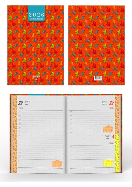 2026 Ajanda Yapraklar Turuncu fiyatları