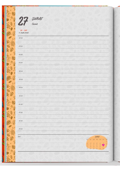 2026 Ajanda Yapraklar Turuncu fırsatları
