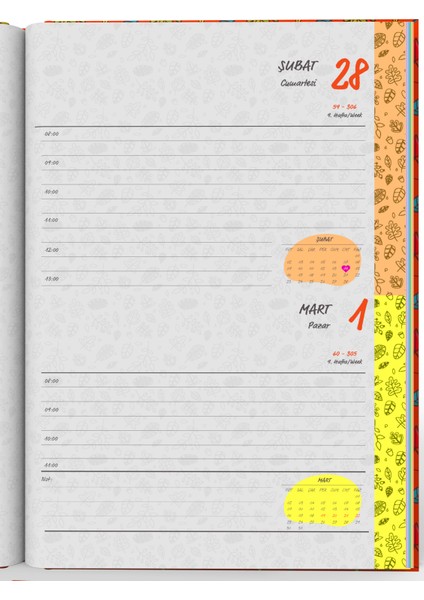 2026 Ajanda Yapraklar Turuncu indirimleri