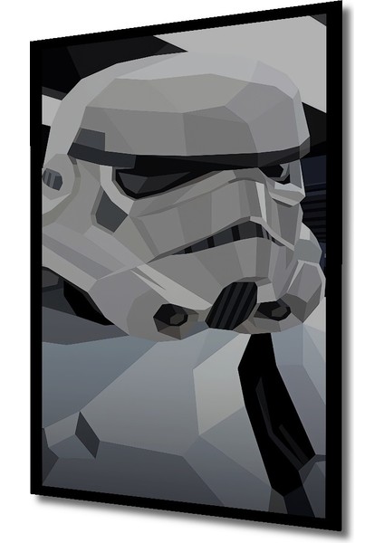 Çerçeve Görünümlü Star Wars Stormtrooper Ahşap Mdf Dekoratif Tablo Dikdörtgen Tablo fiyatları