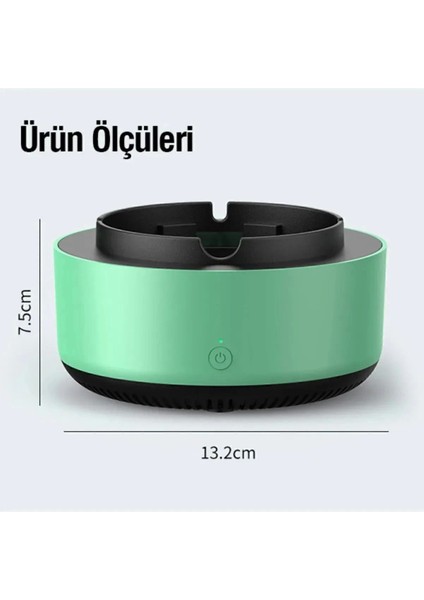 Dumanı İçine Çeken Kül Tablası Kokuyu Hapseden Küllük Akıllı Kül Tablası Kokusuz Küllük