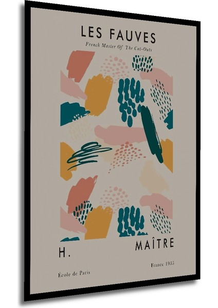 Çerçeve Görünümlü Les Fauves Soyut Sanat Dekoratif Ahşap Mdf Tablo Dikdörtgen Tablo modelleri