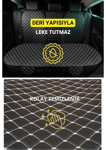 Lacasa Automotive Ortopedik,ergonomik,cepli,kaymaz Suni Deri(Vinil) Oto Kılıf-Minder (7parça Set) fırsatları