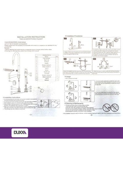 Akıllı Eviye ve Spiralli Batarya Seti SS304 75X45X22CM T.410
