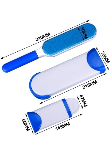 Kendini Temizleyen Toz-Tüy Toplama Fırça Seti