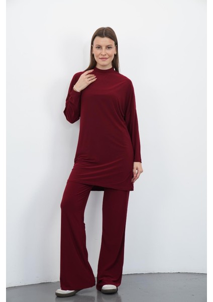 Sandy Pantolon&tunik Takım-Bordo
