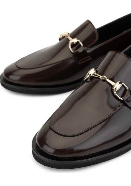 Kadın Hakiki Deri Kahverengi Loafer Ayakkabı 899 12628 Bn Ayk SK25-26 Kahve Acma modelleri