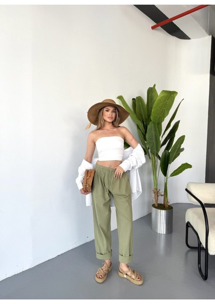 Jemmy Kadın Keten Pantolon W305-18 fiyatları