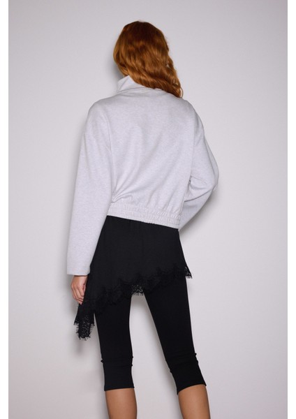 Dik Yaka Fermuarlı Interlok Sweat Ceket fiyatları