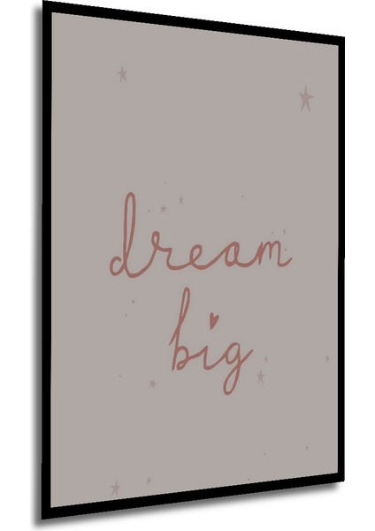 Çerçeve Görünümlü Hayalinin Peşinden Git Ahşap Mdf Dekoratif Tablo Dikdörtgen Tablo modelleri