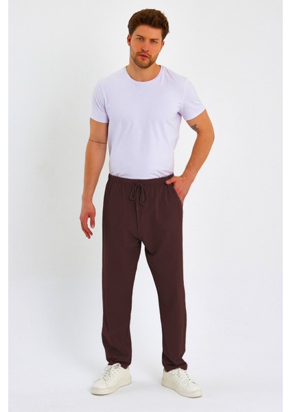 Erkek Yazlık Rahat Kalıp %100 Pamuk Keten Görünümlü Pantolon E205-10 indirimleri