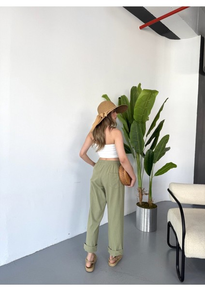 Jemmy Kadın Keten Pantolon W305-18 indirimleri