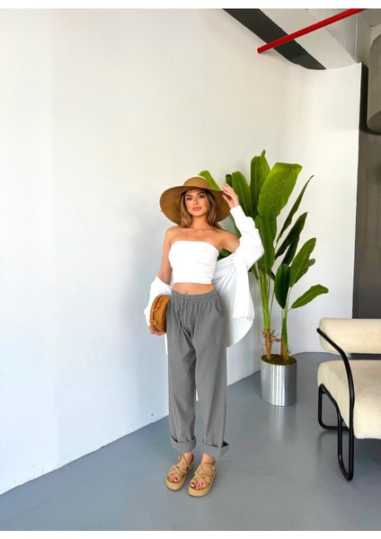 Jemmy Kadın Keten Pantolon W305-27 indirimleri